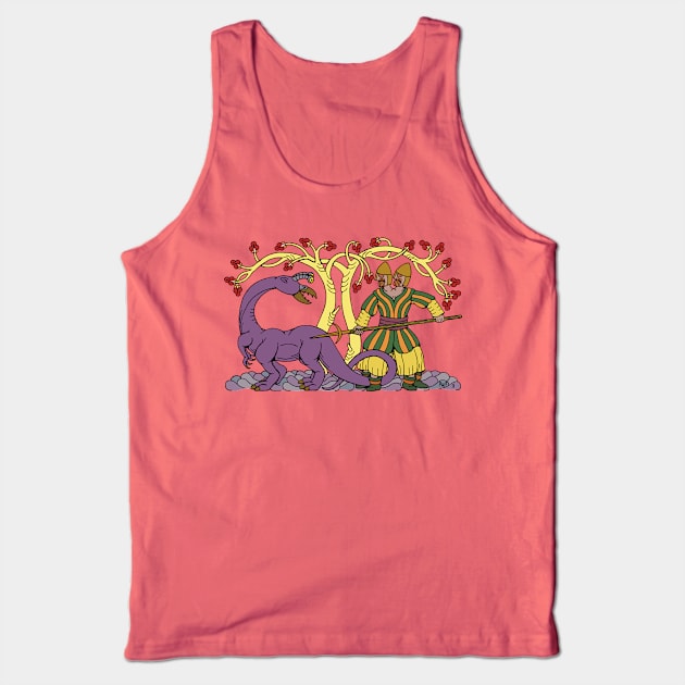 Hunting the Queegiog Weird Sci-Fi Art Tank Top by AzureLionProductions